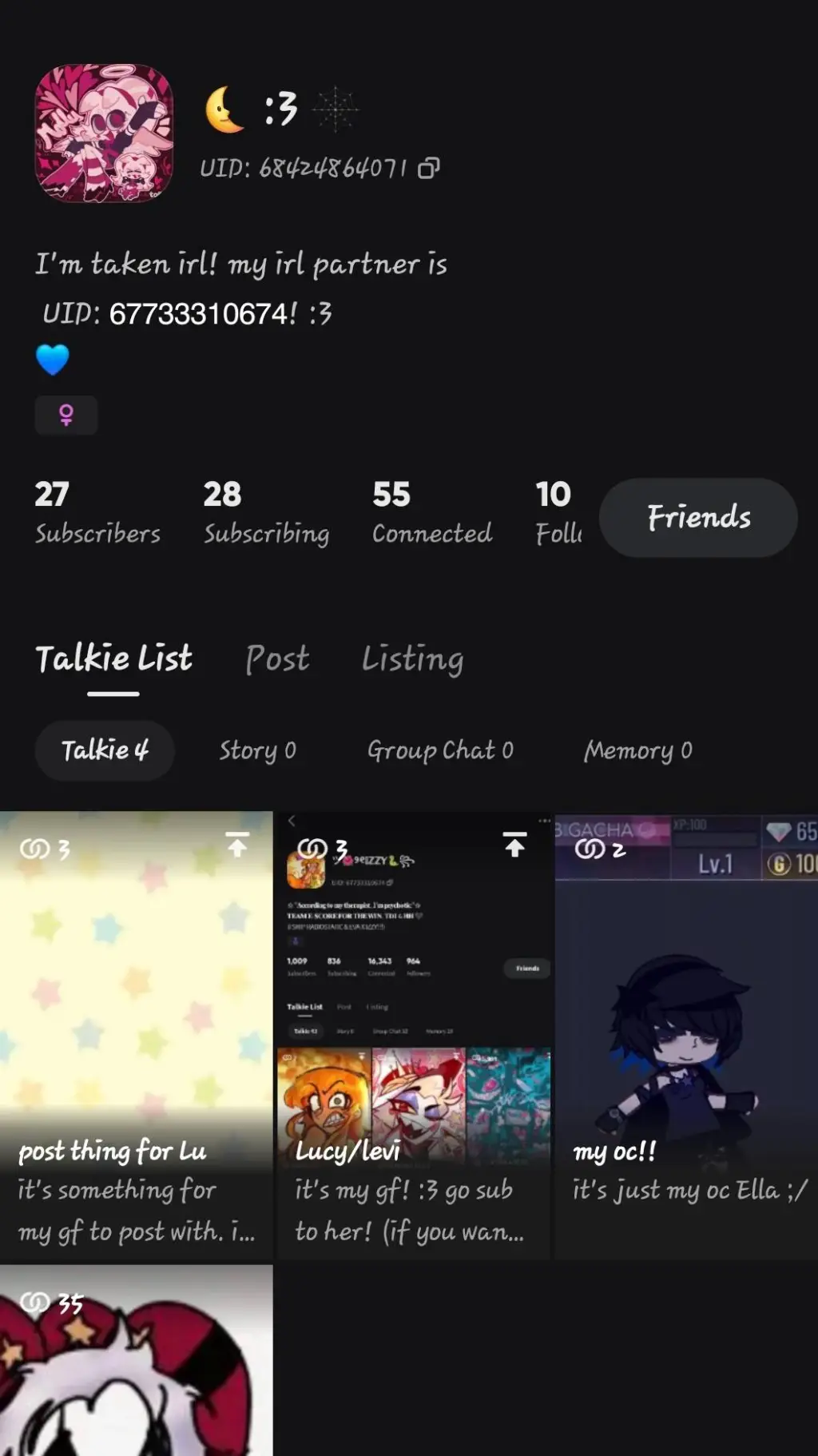 Talkie AI - Chat with 🎀𝐂𝐑𝐀𝐙𝐈𝐄/:𝟑💍