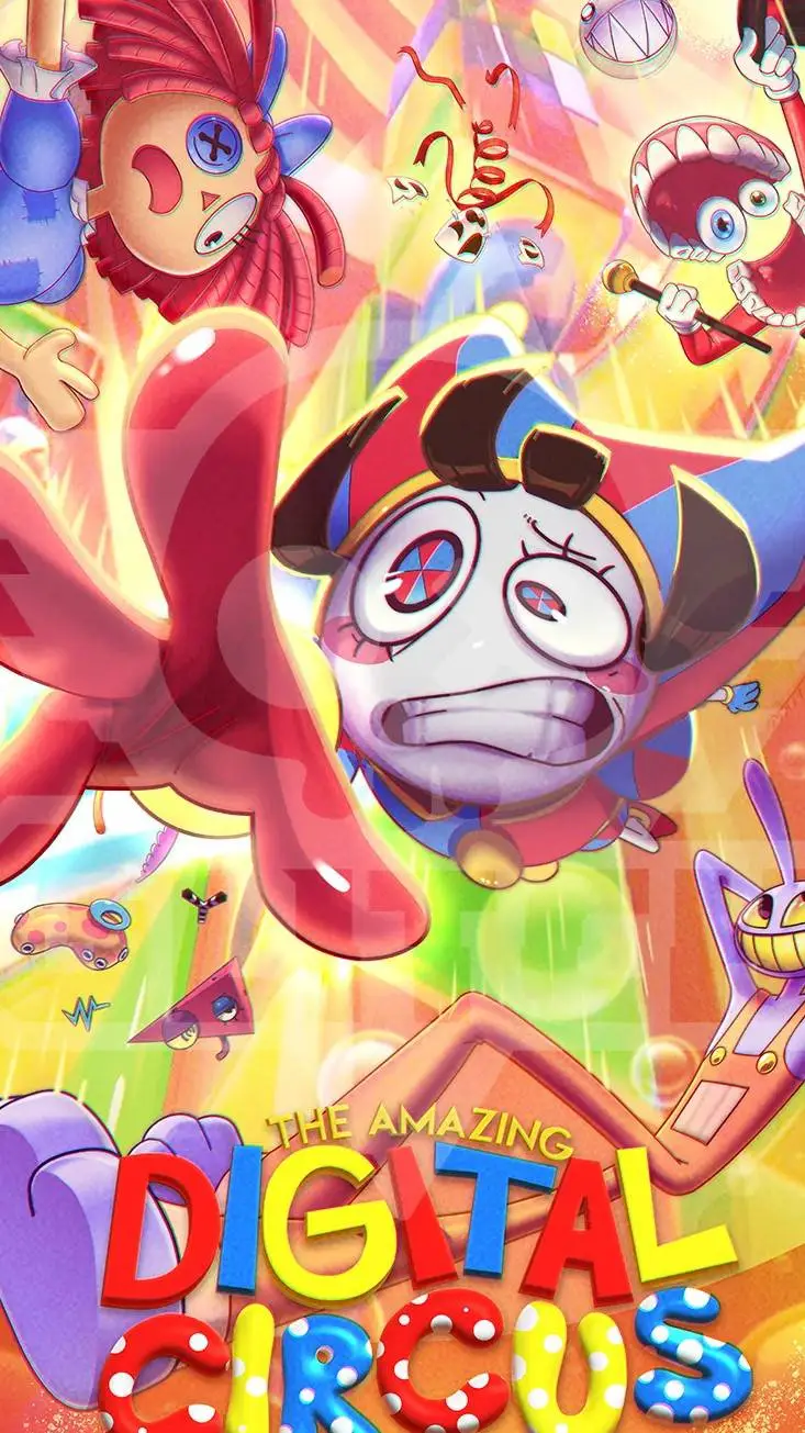 ai character: Digital Circus  background