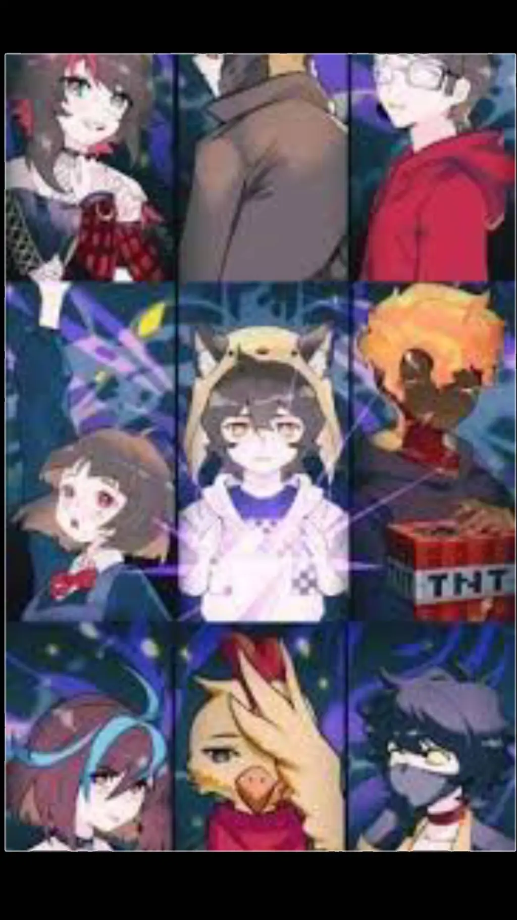 ai character: Nugget Smp background