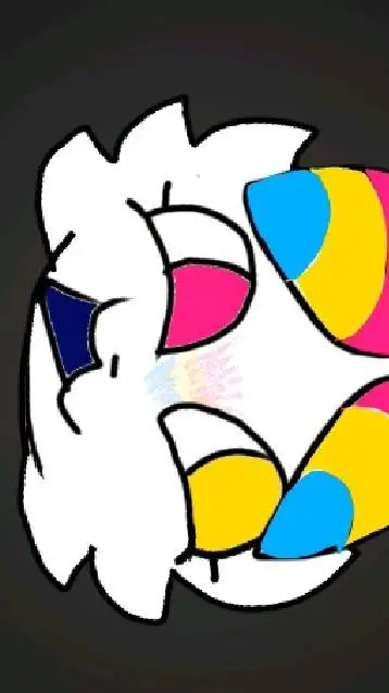 ai character: Rainbow-cat background