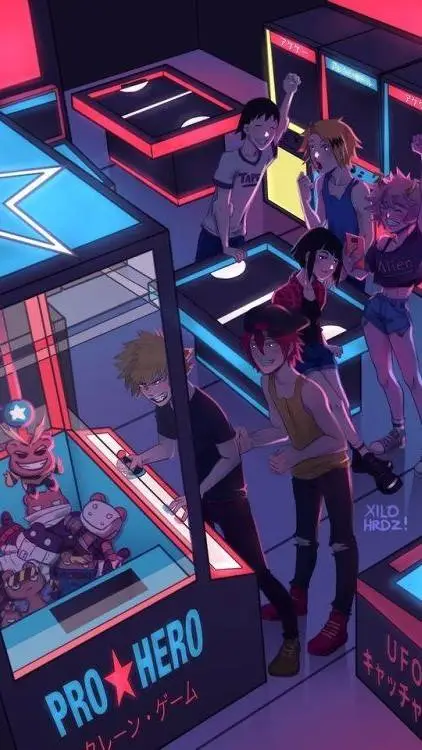 ai character: bakusquad hangout! background