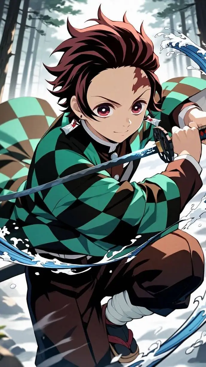 ai character: tanjiro italiano background
