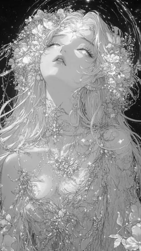 ai character: •~Moon🌙 x sea🌊•~ background