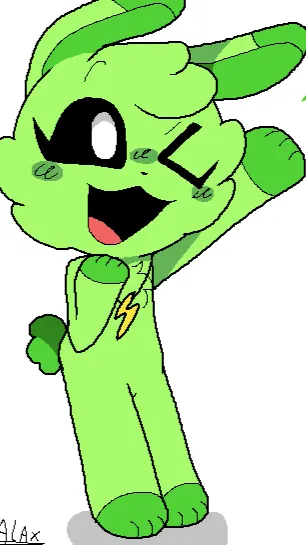 ai character: Hoppy hopscotch  background