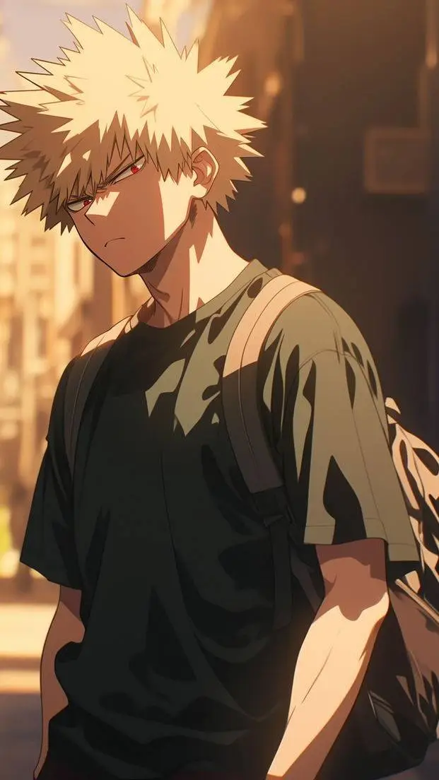 ai character: Katsuki Bakugo background
