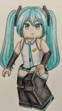 ai character: 初音ミク  background