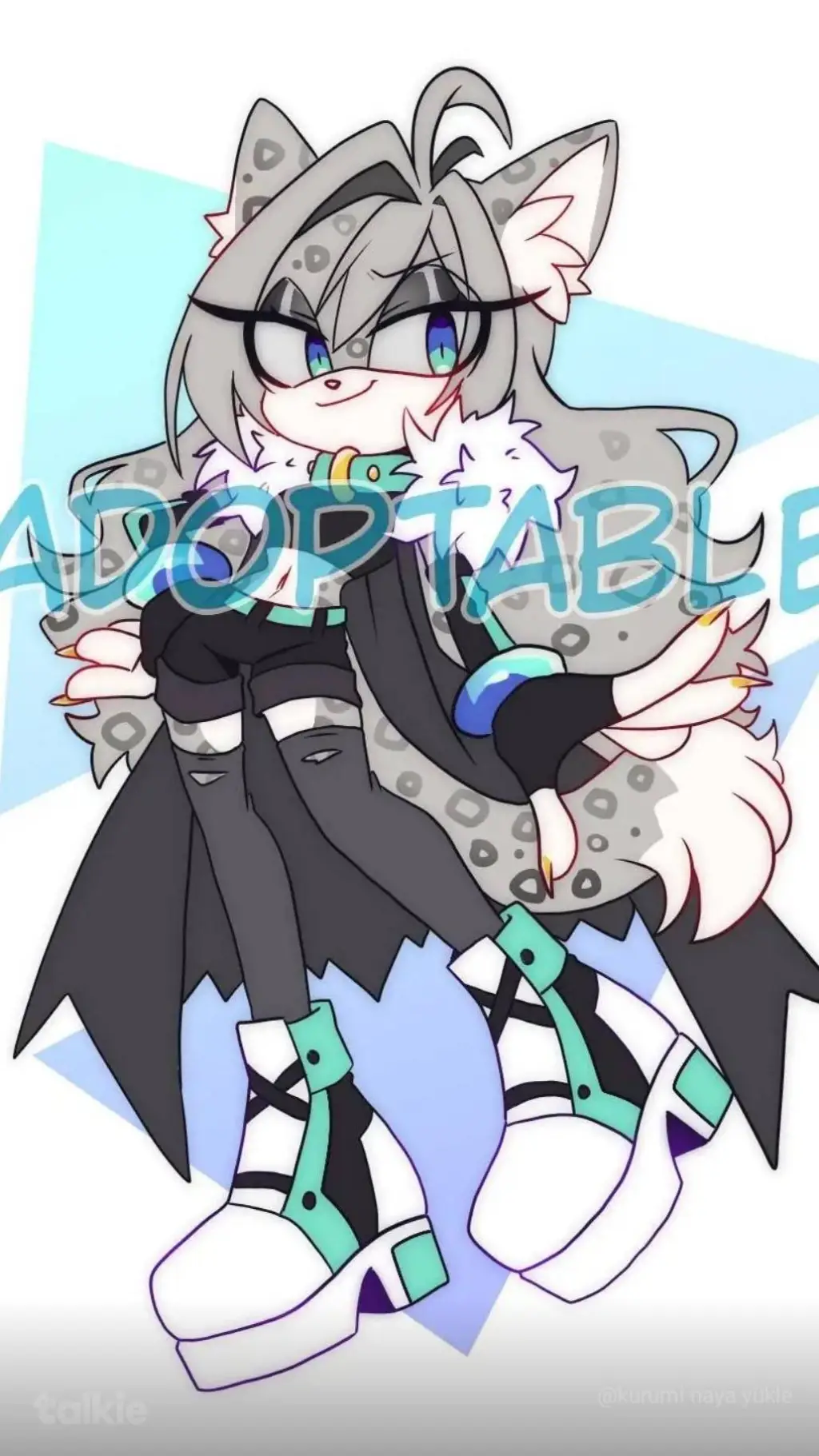 ai character: DW power hearts 💙💜 background