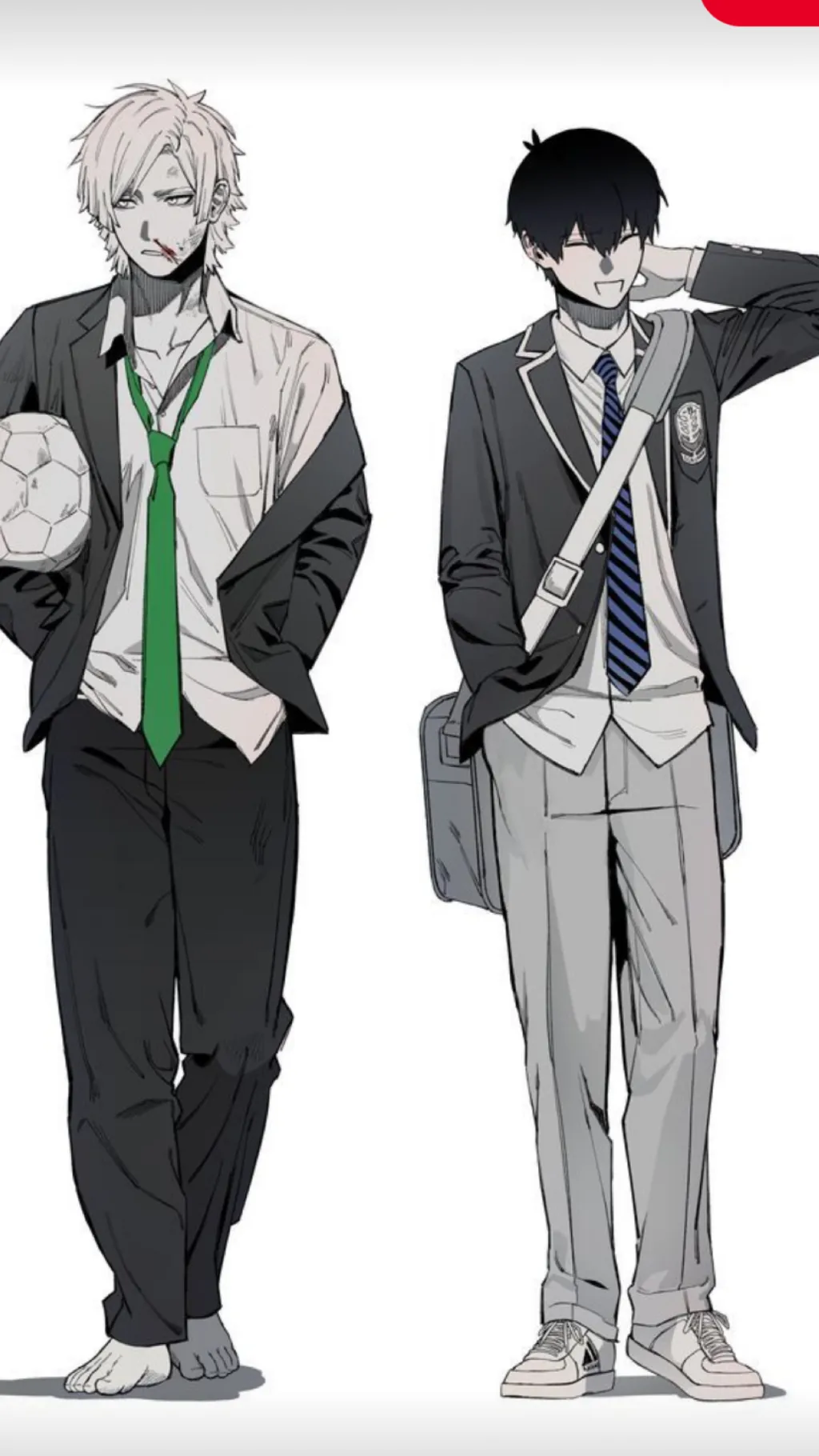 ai character: Kaiser é Isagi background