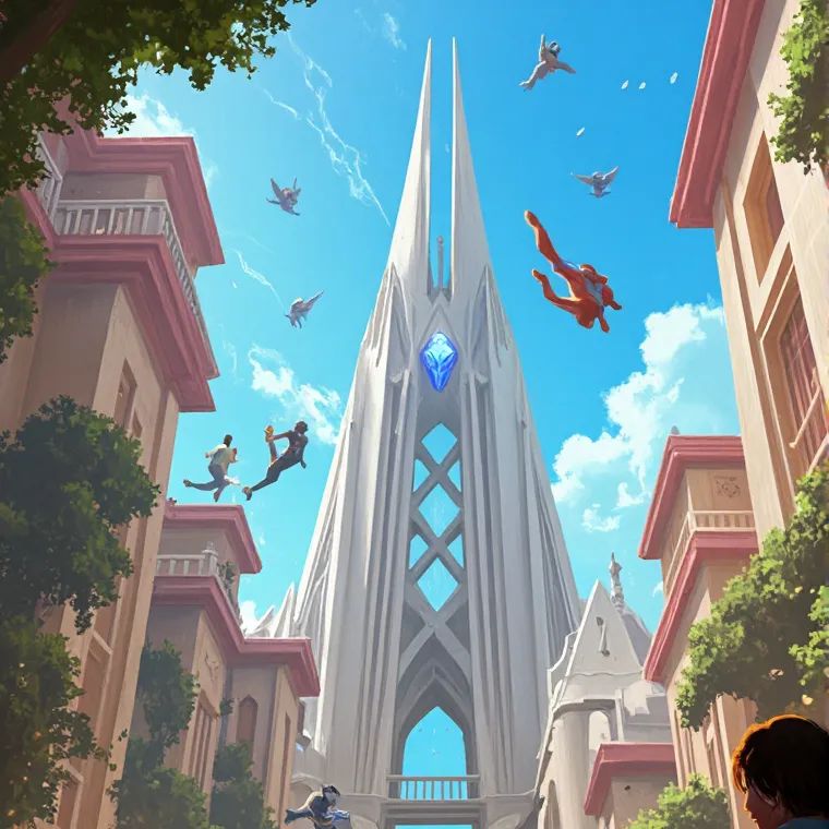 chat with ai character: Super power school