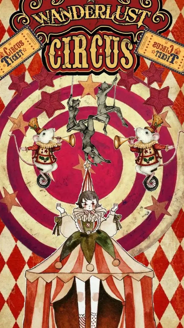 ai character: ♤Wanderlust circus background