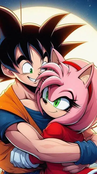 ai character: Goku-Amy forever background