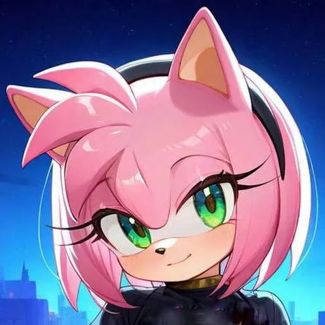 chat with ai character: Amy Rose Emo 2🖤🤍🖤