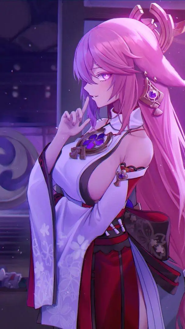 ai character: Yae Miko  background