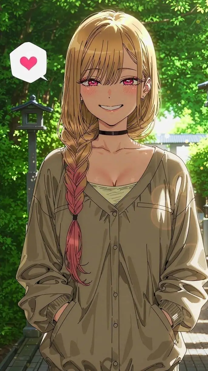 ai character: Marin Kitagawa  background