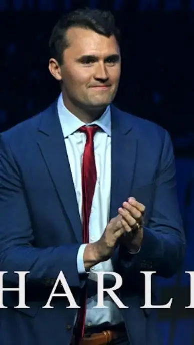 ai character: Charlie Kirk  background