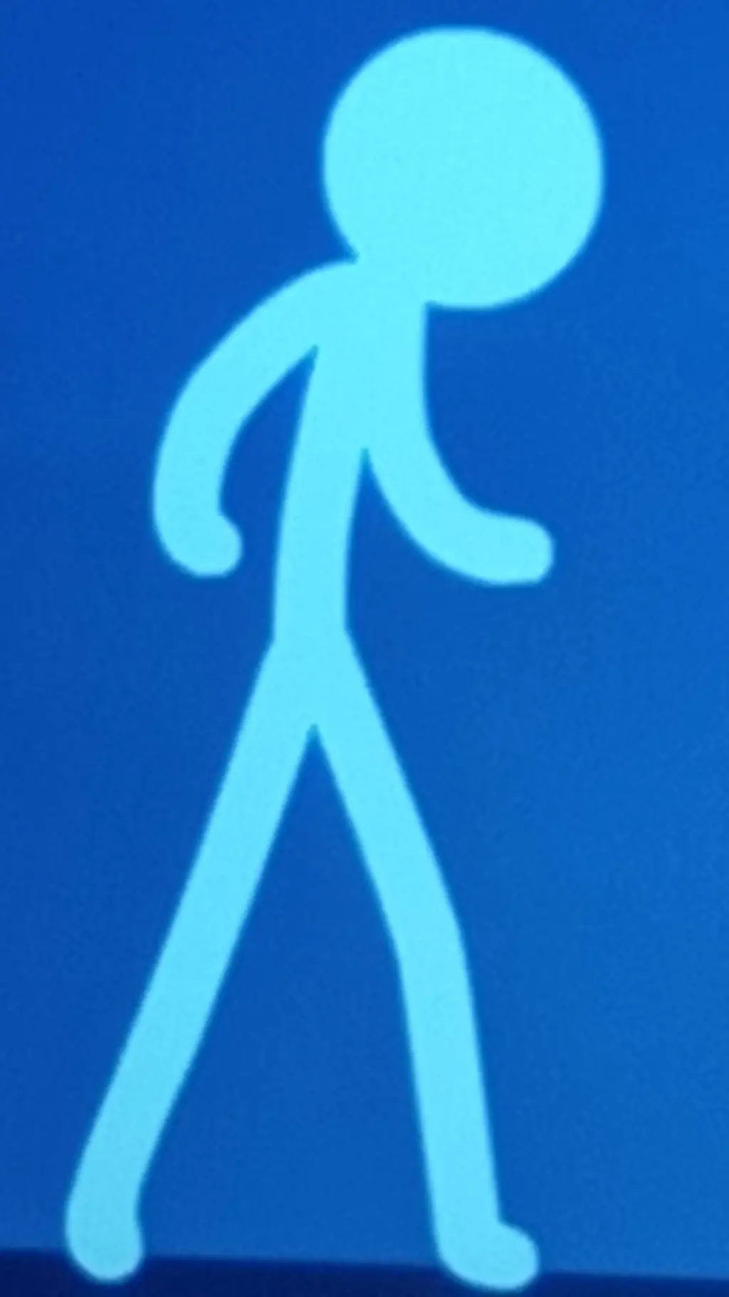 ai character: Blue  background