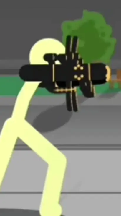 ai character: Stickman Cyborg  background