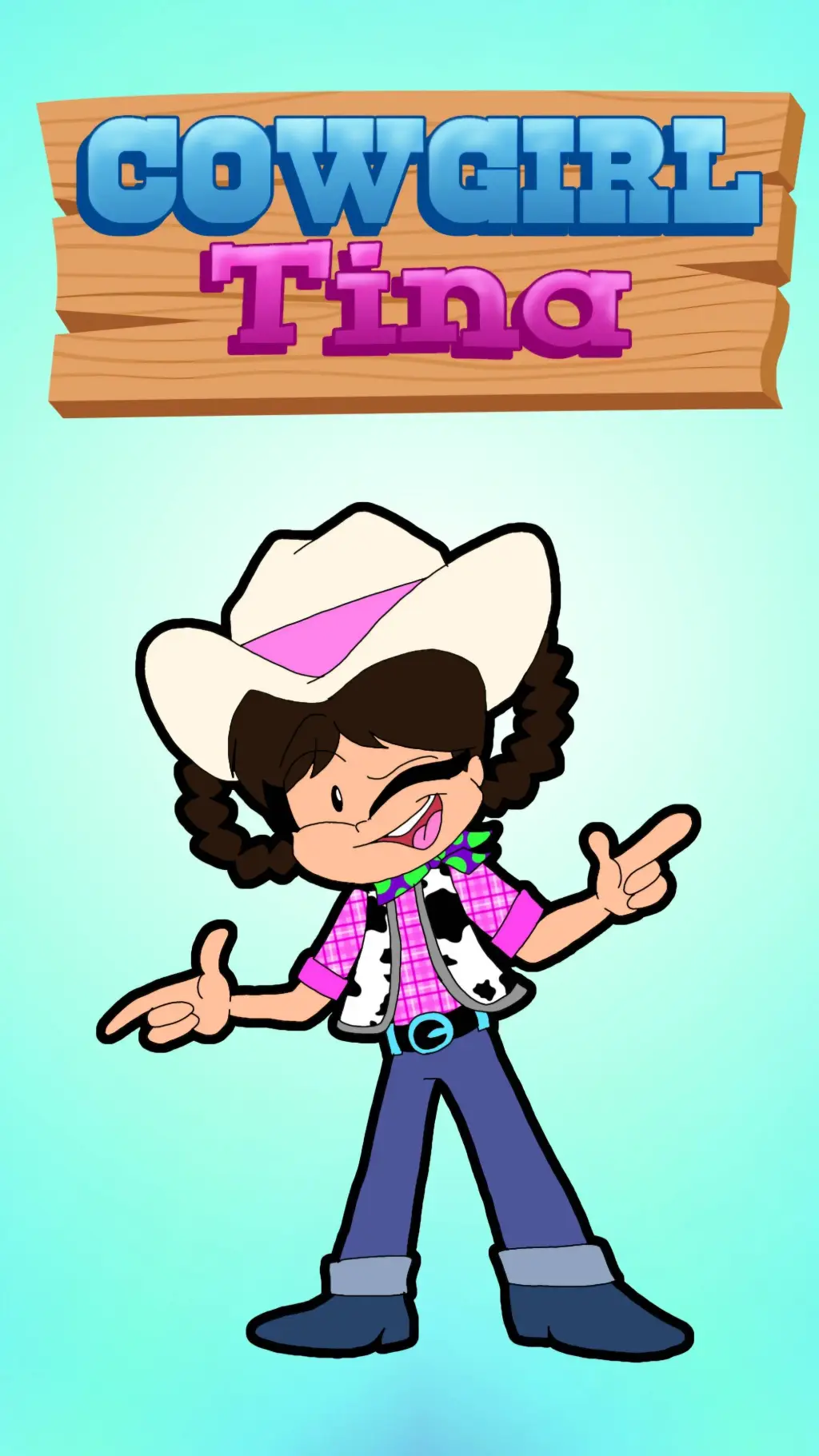 ai character: Cowgirl Tina background