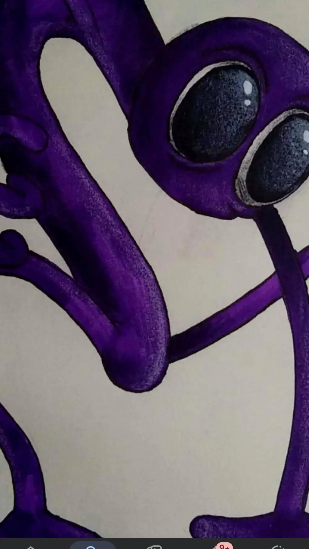 ai character: Purple background