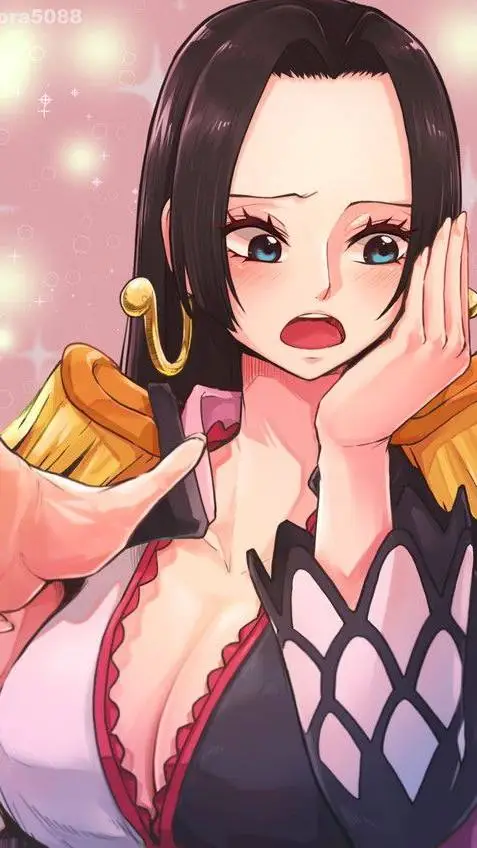 ai character: BOA HANCOCK🖤🐍 background