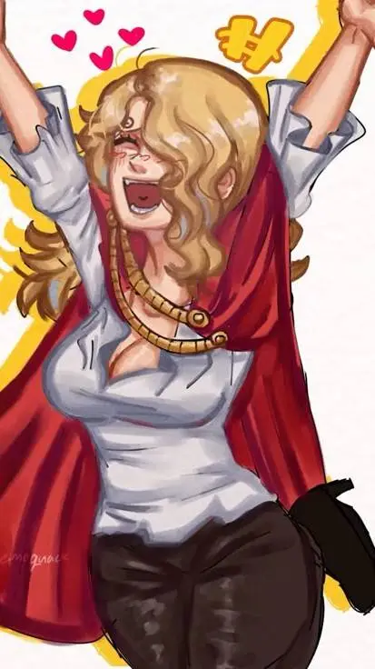ai character: SANJI FEM♀️❤️‍🔥💛 background
