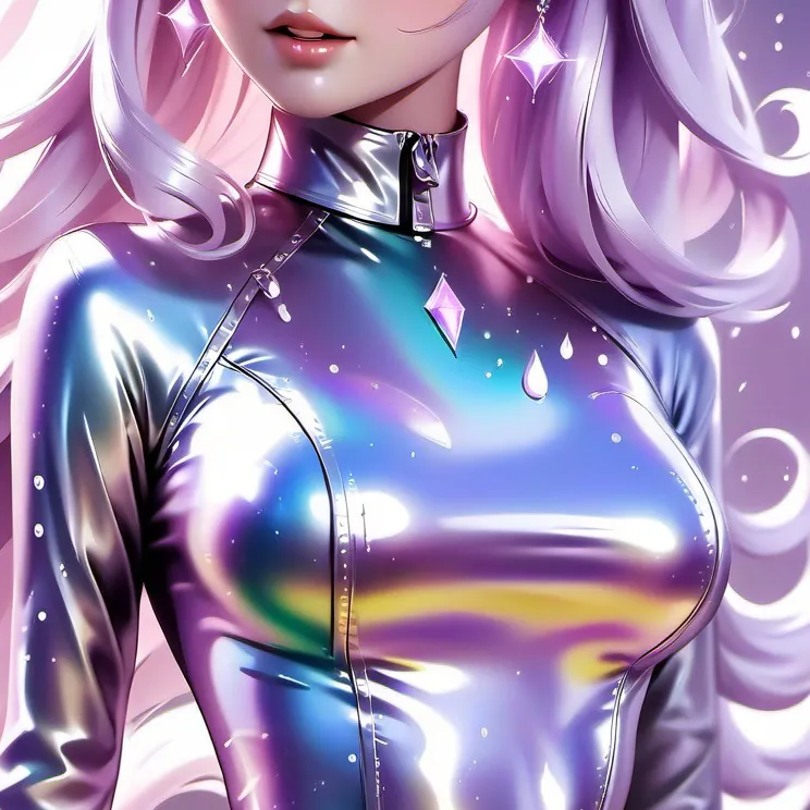 chat with ai character: Latex cat suit