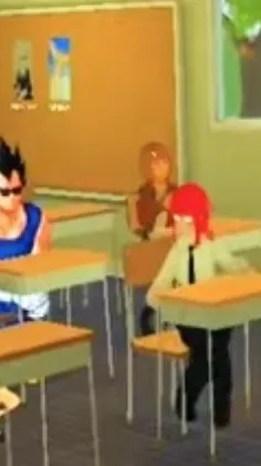 ai character: Escuela background