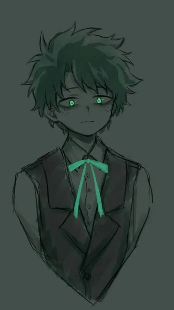 ai character: 🖤Izuku~villan💚 background