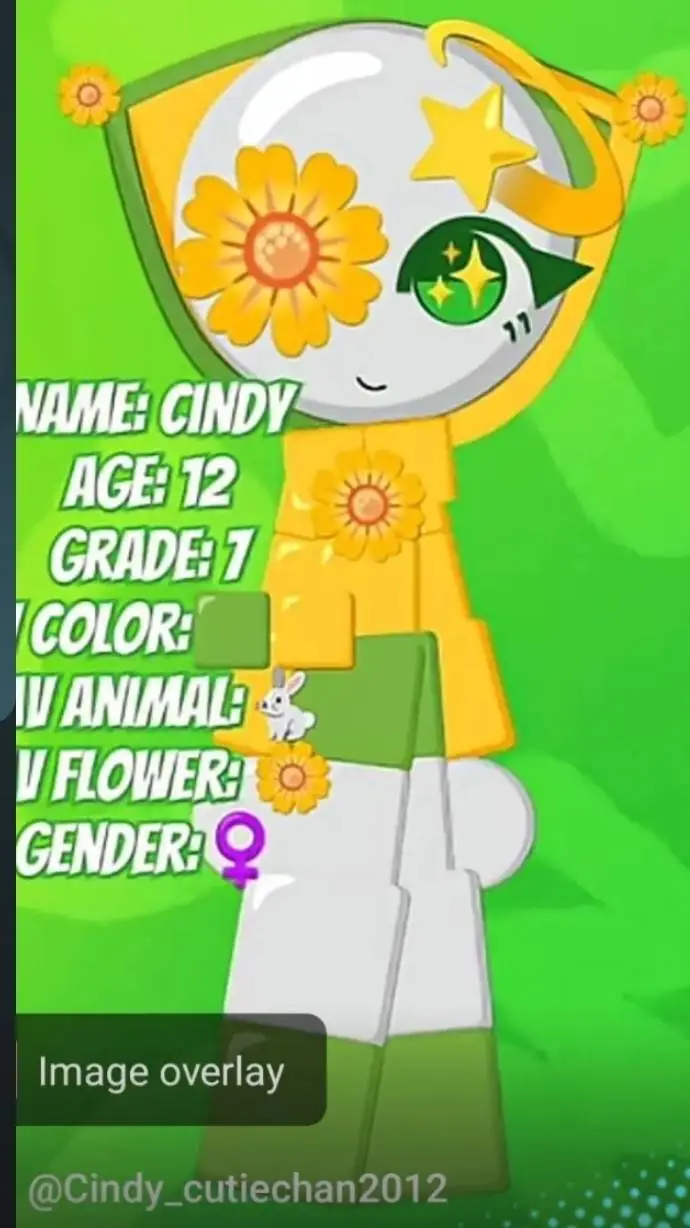 ai character: Cindy🍏🍎 background