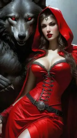 ai character: Red Riding Hood  background