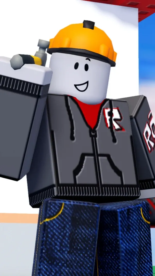 ai character: ￼ Builder man background