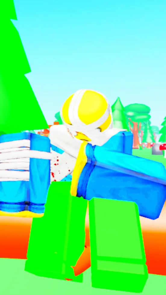 ai character: Noob is hurt background