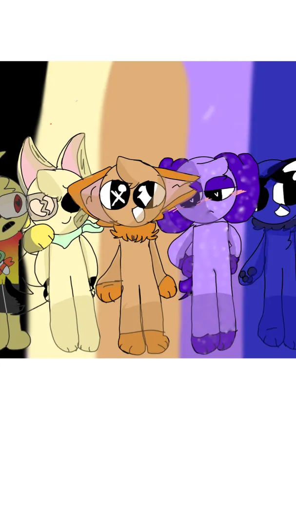 ai character: Katie’s crew!! background
