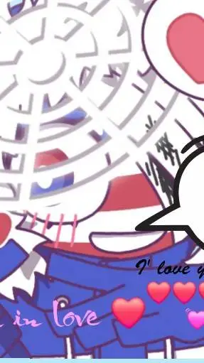 ai character: America is in love background