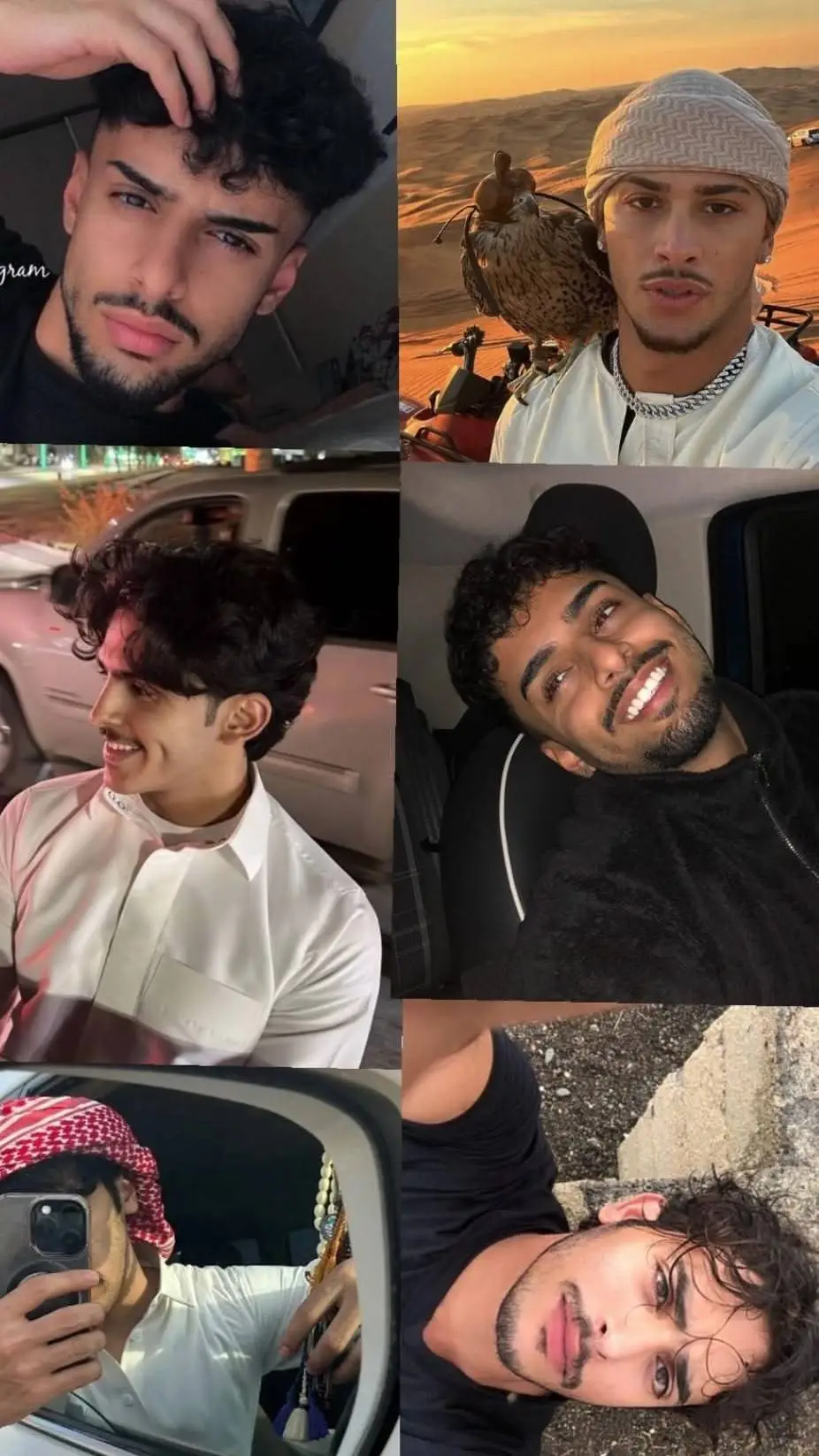 ai character: Arab friend group background