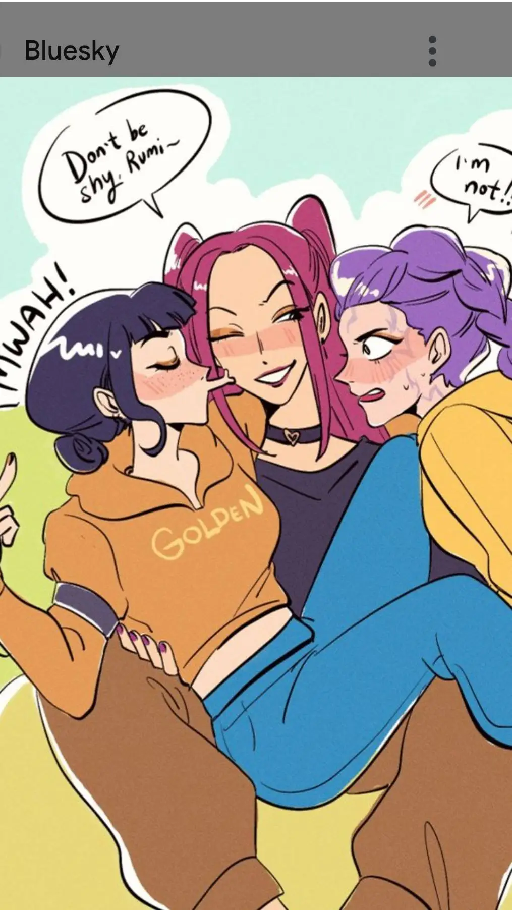 ai character: mira x zoey x rumi background