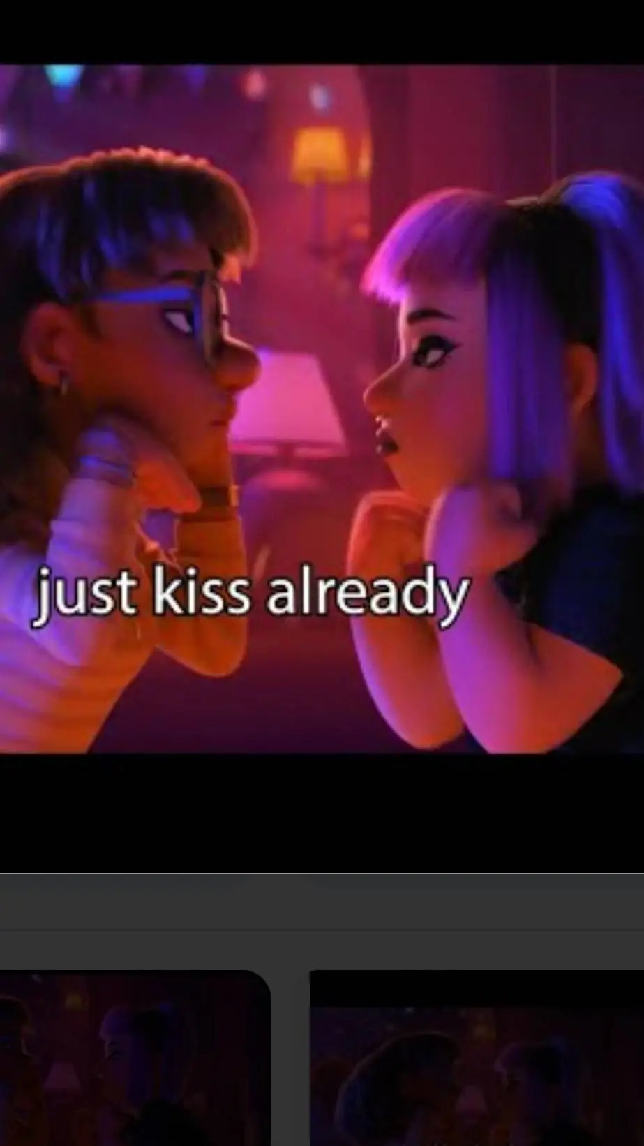 ai character: Emo gf  background