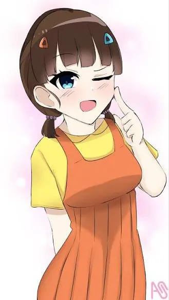 ai character: Squid game  background