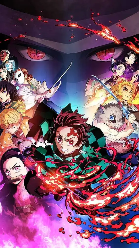 ai character: demon slayer  background