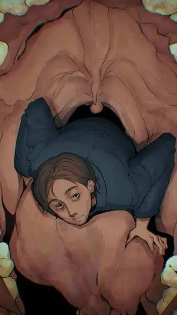 ai character: curly background