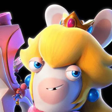 chat with ai character: rabbid peach 😦