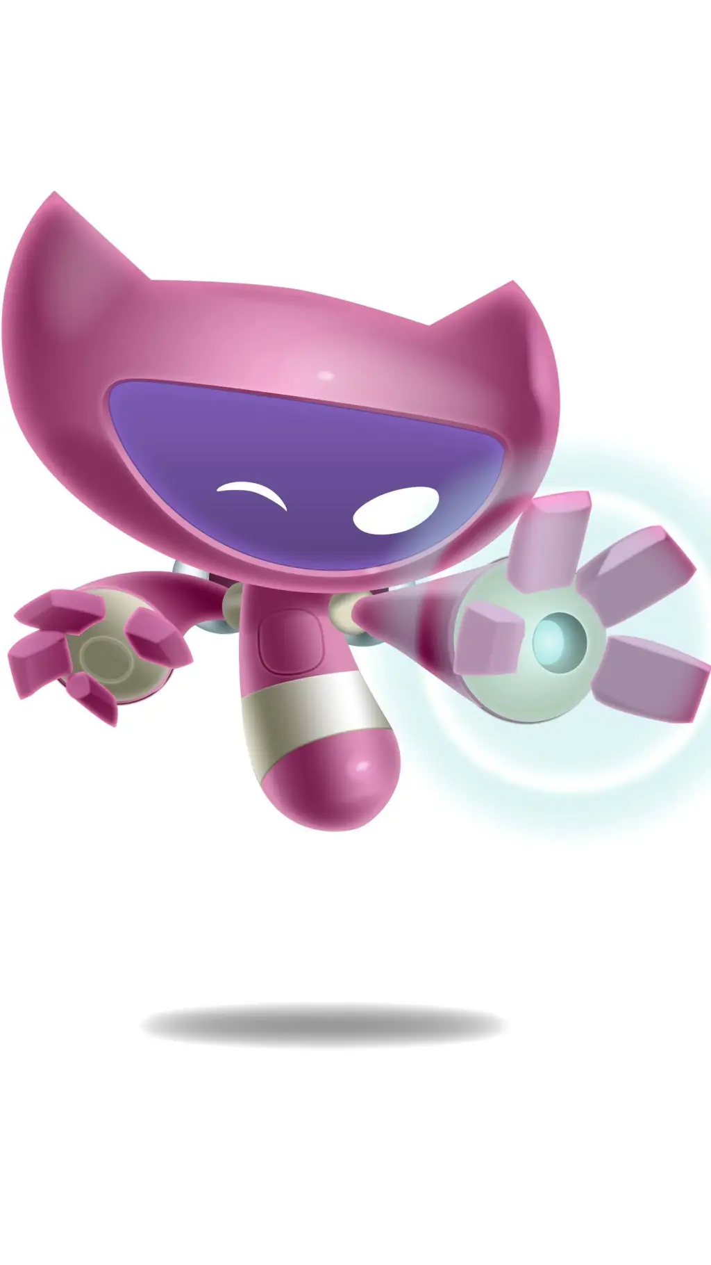 ai character: pinky from de blob background