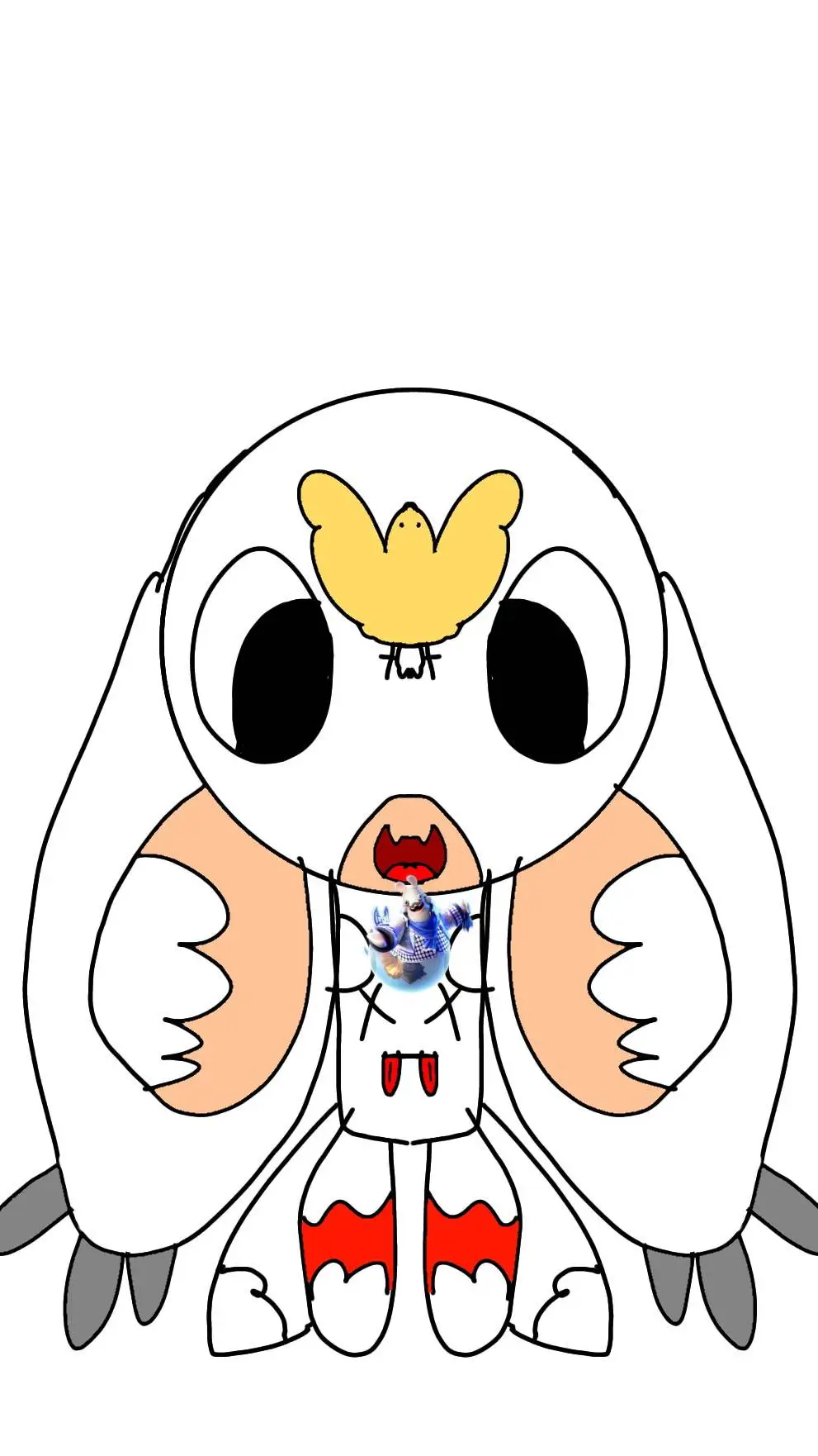 ai character: winter the rabbid  background