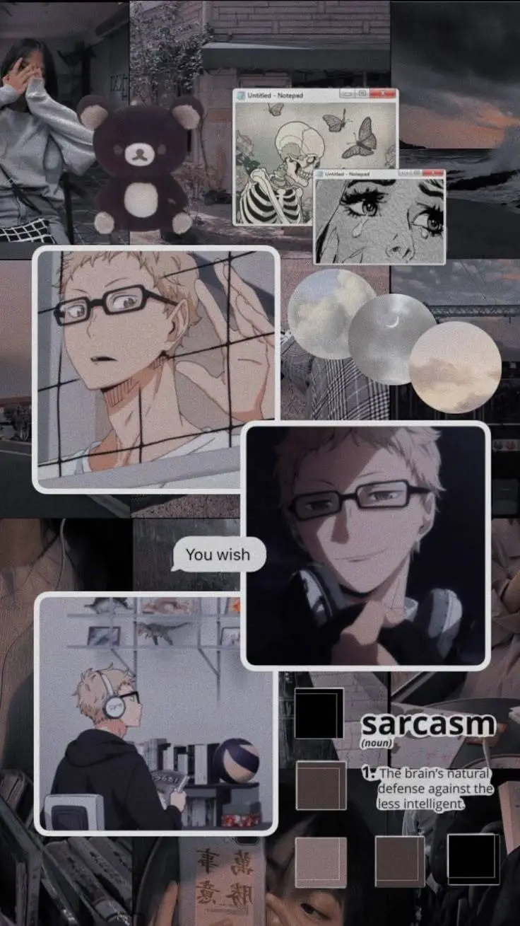 ai character: 🎧tsukkishima kei🏐 background