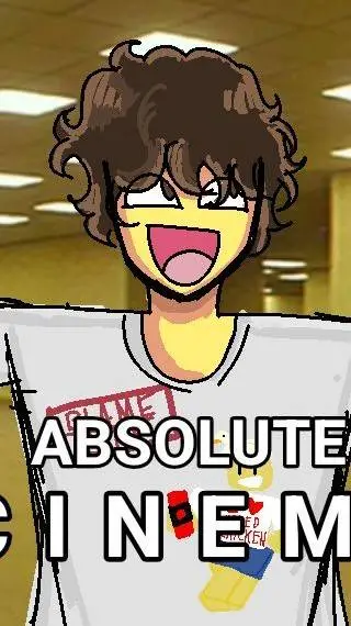 ai character: shed viendo cine🤑😎 background