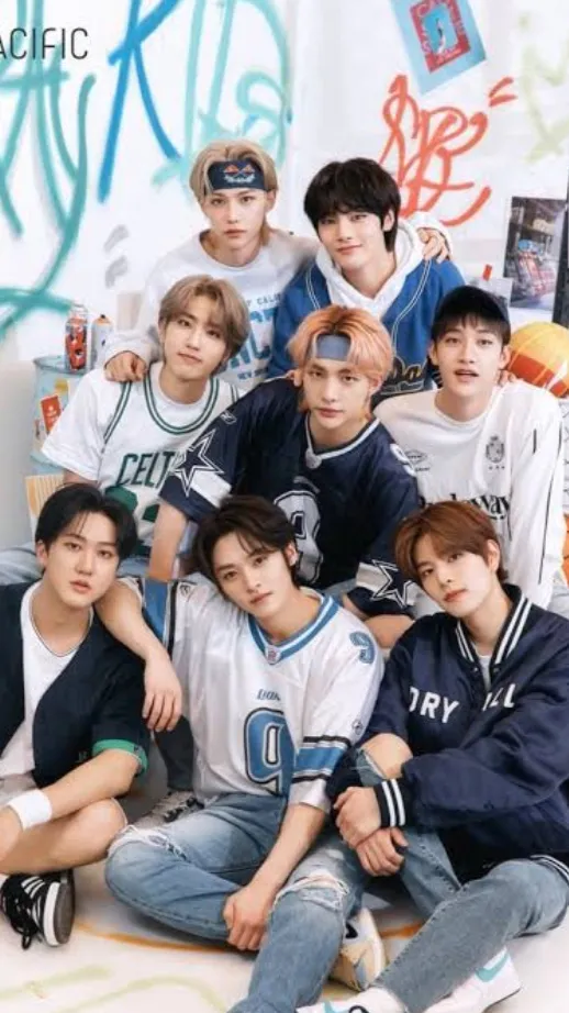 ai character: STRAYKIDS. background