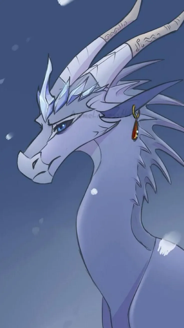 ai character: Snowfall background