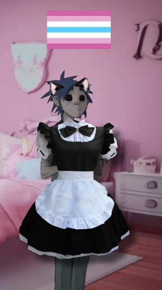 ai character: femboy 2D  background