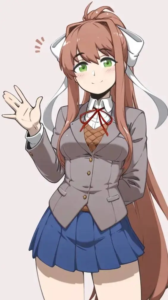 ai character: Monika💕💞 background