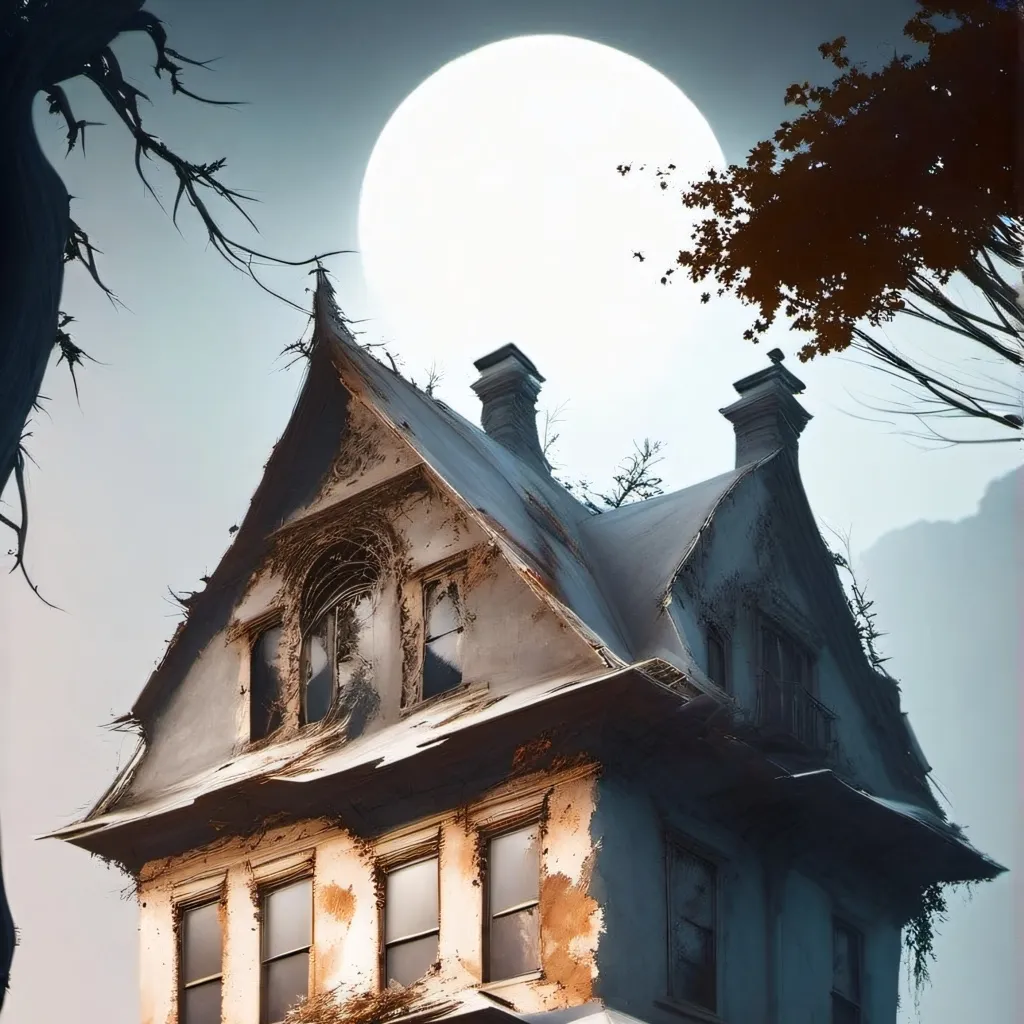 chat with ai character: the haunted house
